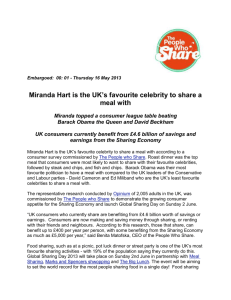 UK Food Sharing Special - consumer press release