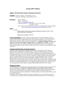 Syllabus - Kennesaw State University College of Science and