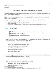 ANSWER KEY: Short Answer Study Guide