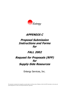 Appendix C - Proposal Submittal Instructions