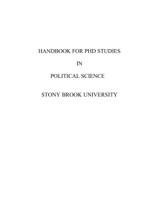 Table of Contents - Stony Brook University