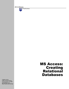 MS Access 2002 Help