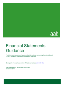 IAS 1 - Presentation of financial statements