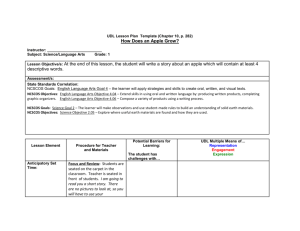 UDL Lesson Plan Template (Chapter 10, p