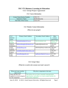 2-6 CLC Group Projects Agreement