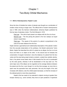 Chapter 1 Two-Body Orbital Mechanics 1.1