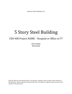 5 Story Steel Building - Structures Workshop, Inc.