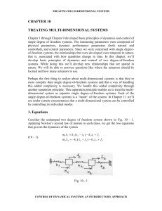 II Single Degree of Freedom ( 1DOF ) Systems