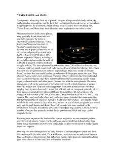 VENUS, EARTH, and MARS - After School Astronomy Clubs