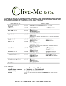 Butter to Olive Oil Conversion Chart - Olive