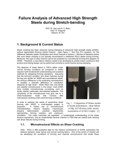 Failure Analysis of Advanced High Strength Steels during Stretch