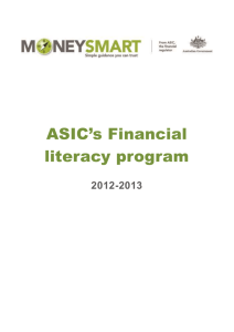 Financial Literacy Community of Practice