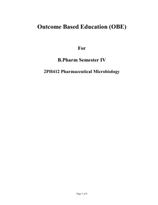 Outcome Based Education (OBE)