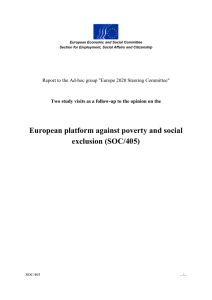 3. Platform against Poverty and Social Exclusion