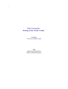 Long-Service Recognition Yearbook Style Guide