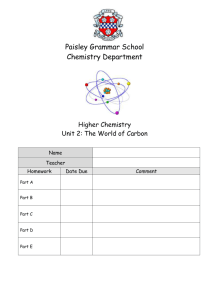 Unit 2 - Paisley Grammar School Science Department