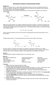 Determining the Ka of Acetic Acid - SCH4U1-02-2010