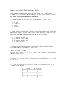 Example Problem Set for CHEM106 Section 002 Test 2