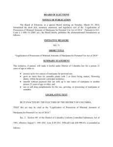 BOARD OF ELECTIONS NOTICE OF PUBLICATION The Board of