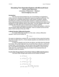 A Model Equation Differential Equation - CAE Users