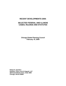 CEPC 2009 (2008 Cases) - Chicago Estate Planning Council
