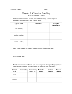 5_Chap 8 Chemical Bonding CDE