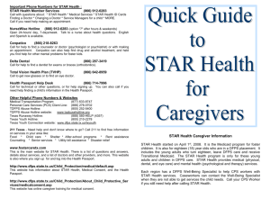 Important Phone Numbers for STAR Health : STAR Health Member