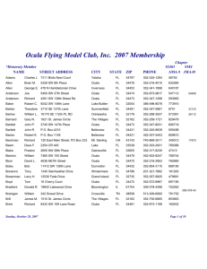 Ocala Flying Model Club, Inc. 2007 Membership Chapter *Honorary