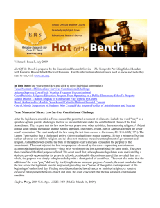 Volume 1, Issue 3, July 2009 Hot Off the Bench is prepared by the