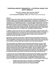 European Airport Greenroofs - a Potential Model
