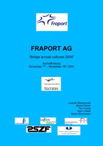 Fraport Profile…………………………………………………………..