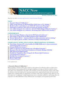 NACC Now #165 02-17-2014 - The National Association of Catholic