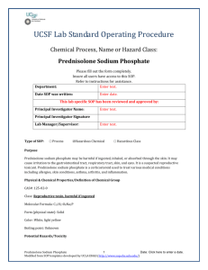 Prednisolone Sodium Phosphate CAS No.125-02-0