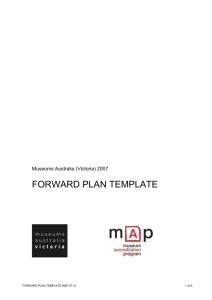 MAP Forward Planning Template