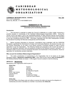 CMC55 Doc 3(d) - Caribbean Meteorological Organization