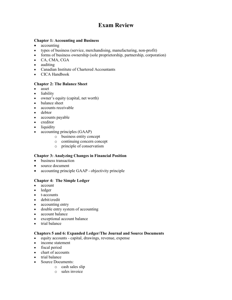 Partnership Equity Chart Of Accounts