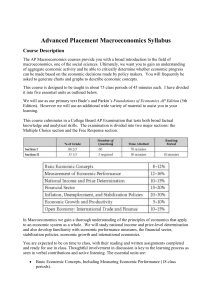 AP Macroeconomics Syllabus