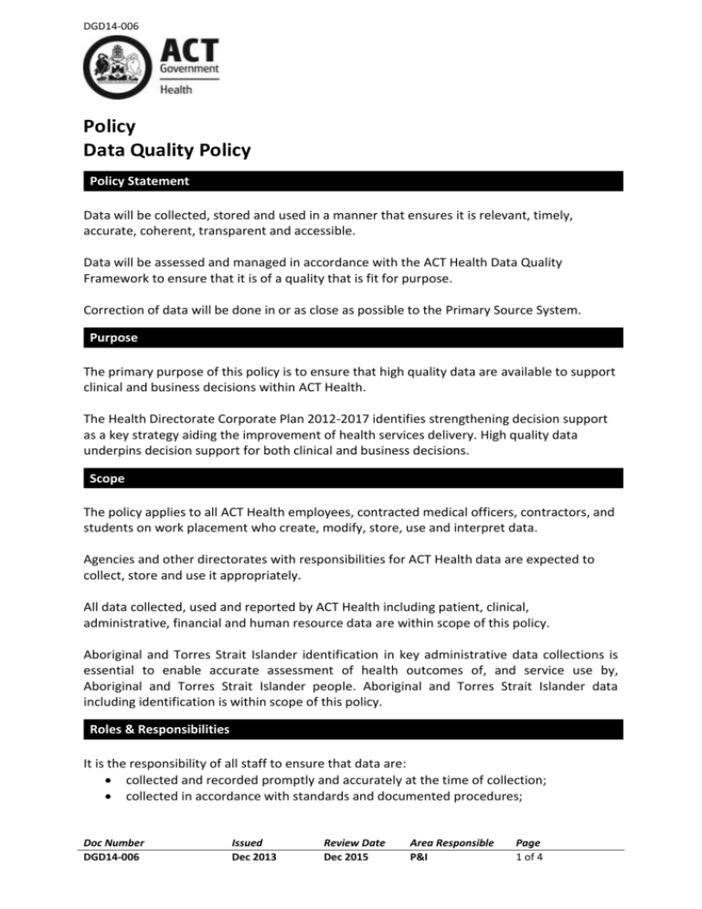 data-quality-policy