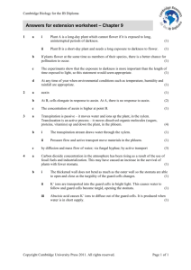 Answers for extension worksheet – Chapter 9