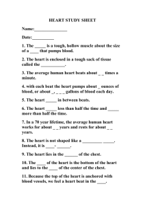 heart study sheet