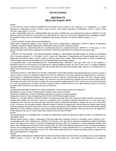 ABSTRACT: A number of logistic regression models were worked