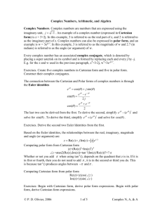 Review of Complex Arithmetic/Algebra