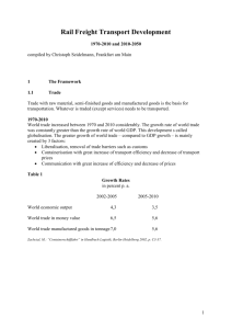 the Rail Freight Transport Development 1970