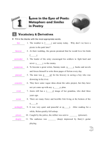 Unit six Reading poetry as a rhyming game