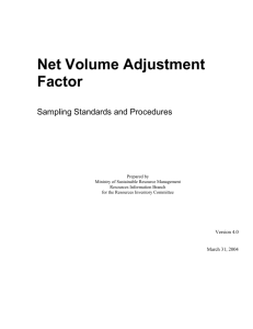 Net Volume Adjustment Factor