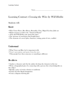 Learning Contract Name: Learning Contract: Crossing the Wire by