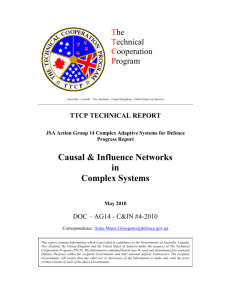Causal & Influence Networks in Complex Systems