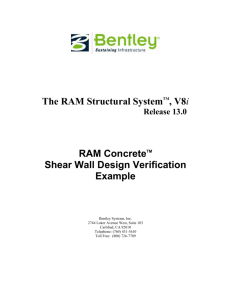 2 Wall Design Forces used by RAM Concrete