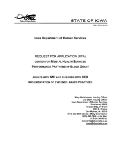 RFP Table of Contents - University of Iowa Health Care