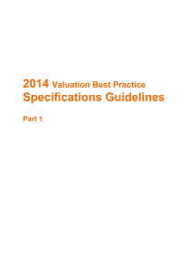 VBP 2014 Specifications Guidelines Part 1